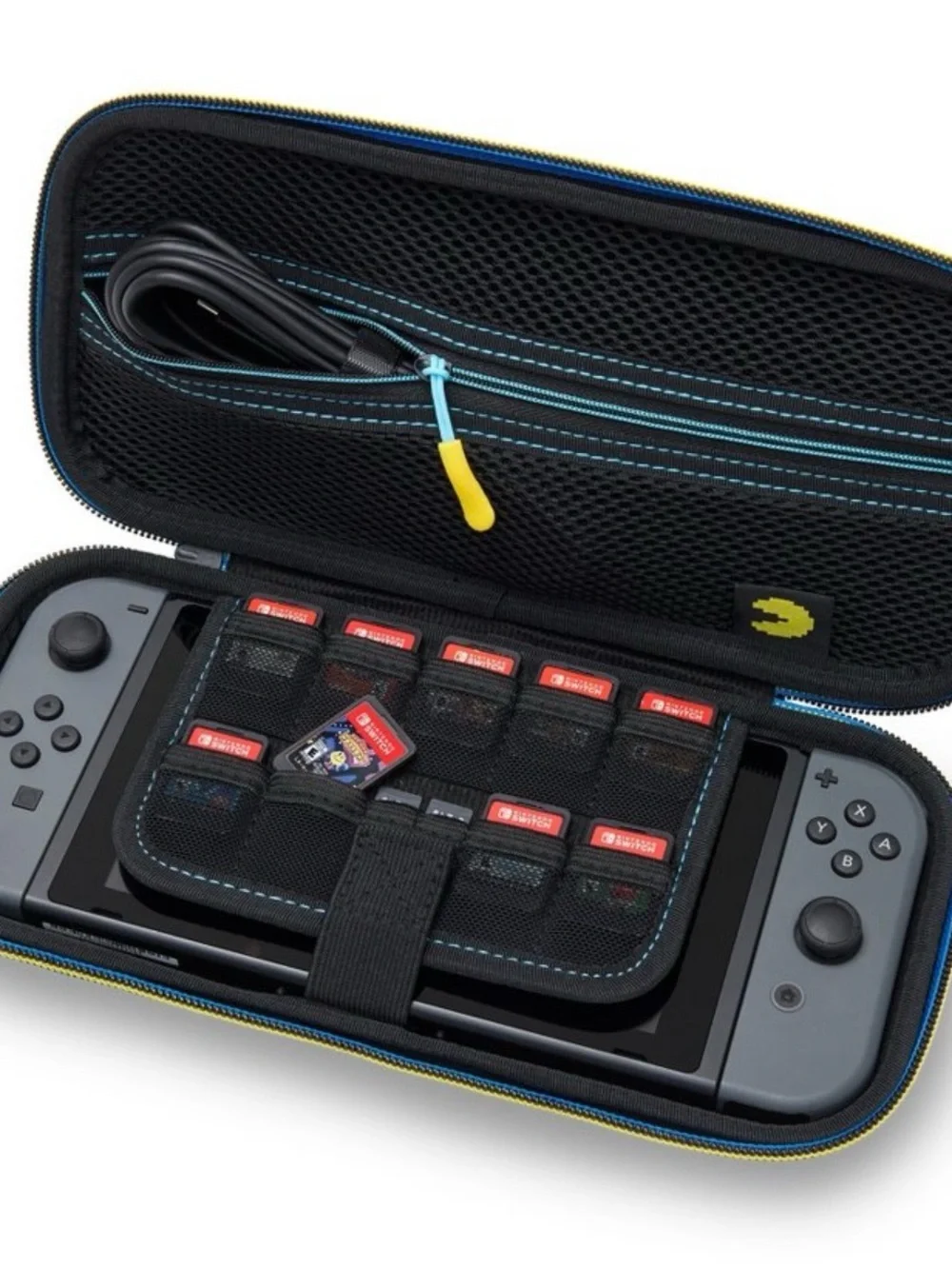 Nintendo Pac-Man Black and Blue Protective Switch Case